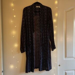 Hinge Floral Long Duster Jacket